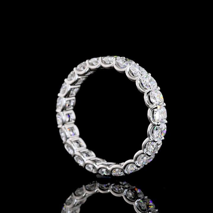 Platinum Lab Diamond Eternity Band