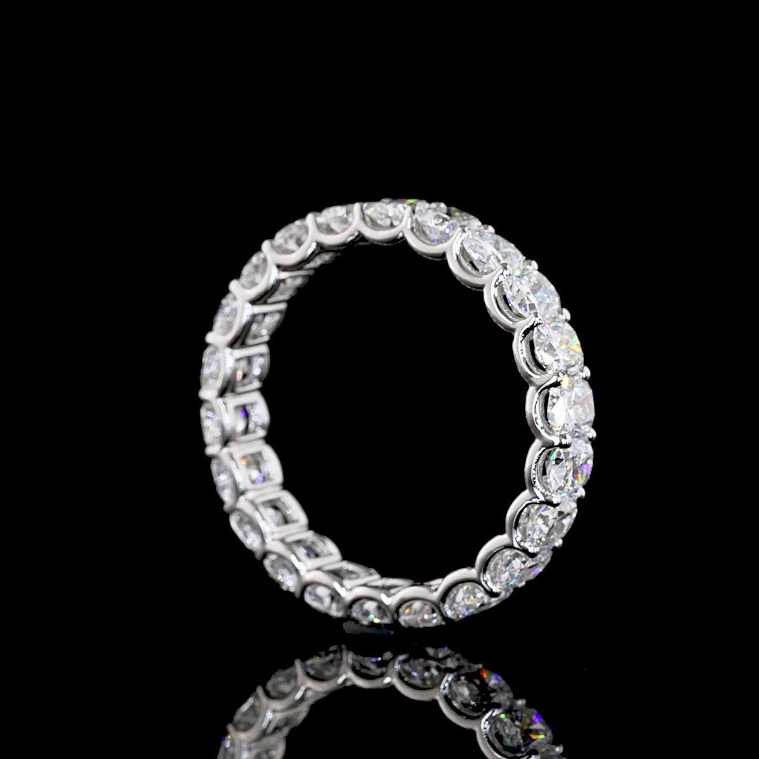 Platinum Lab Diamond Eternity Band