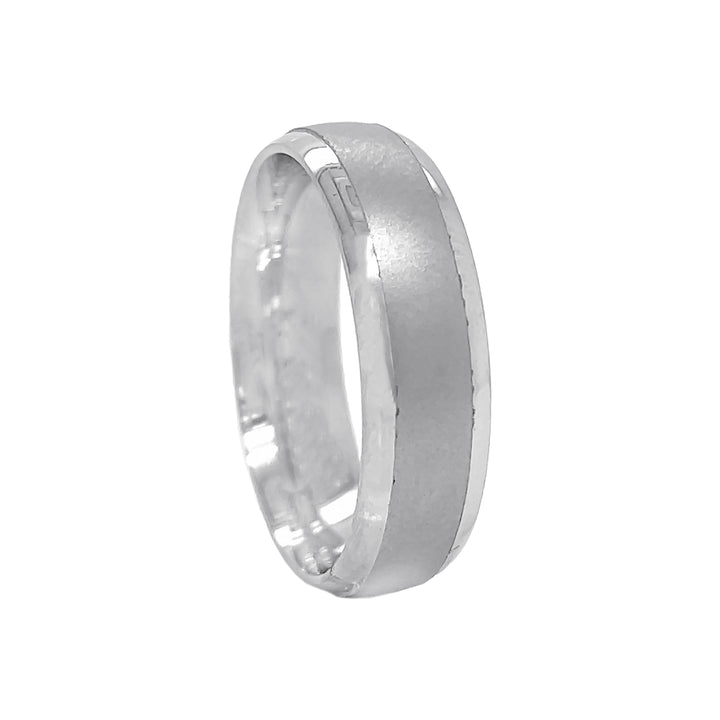 14kt White Gold Men's Wedding Band