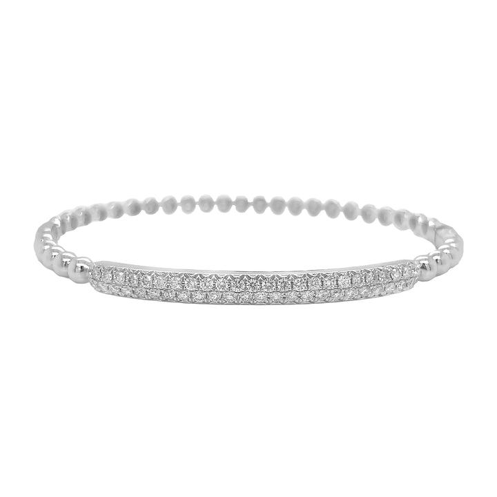 18kt White Gold Diamond Bangle