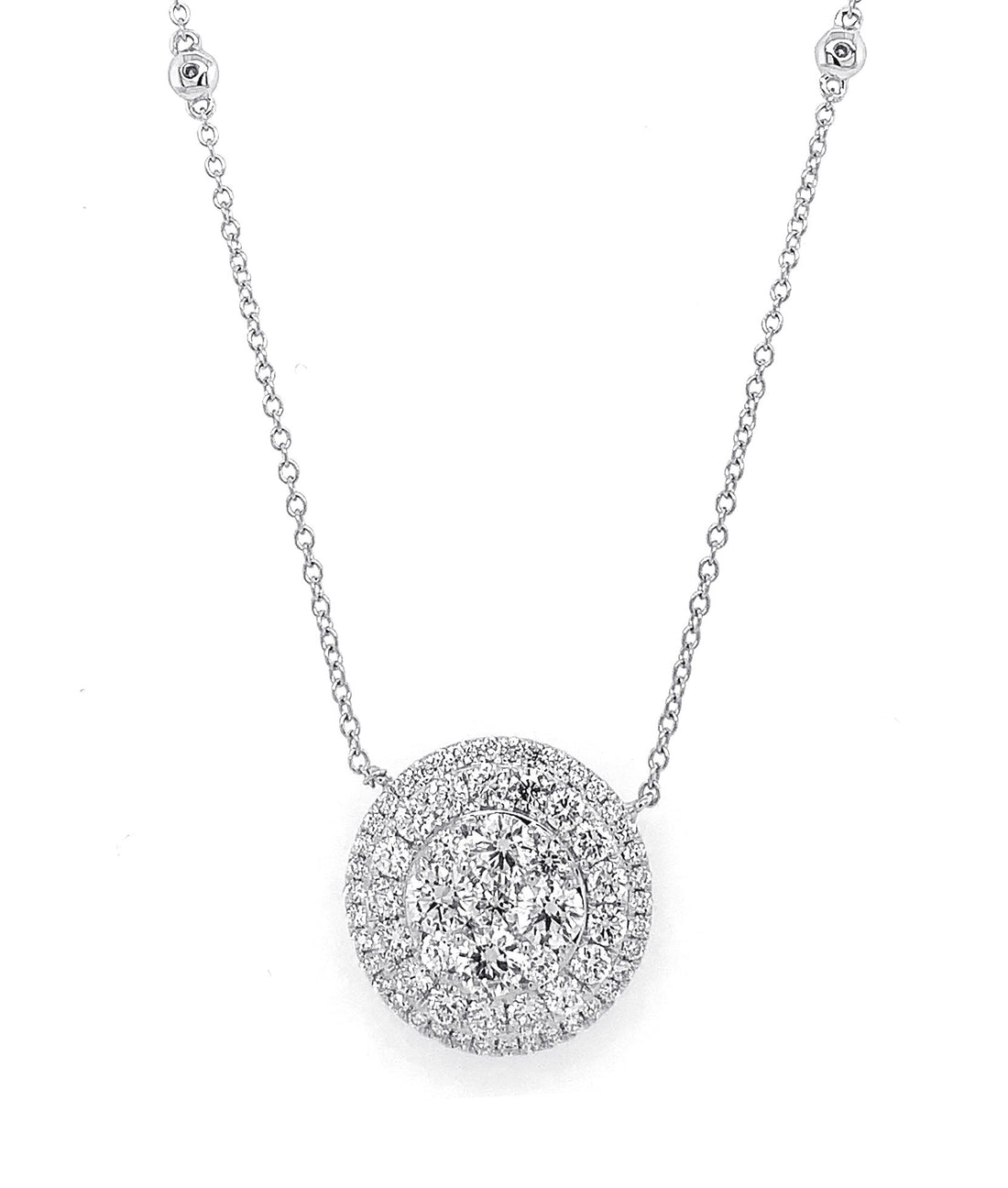 18kt White Gold Diamond Necklace