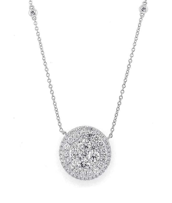 18kt White Gold Diamond Necklace