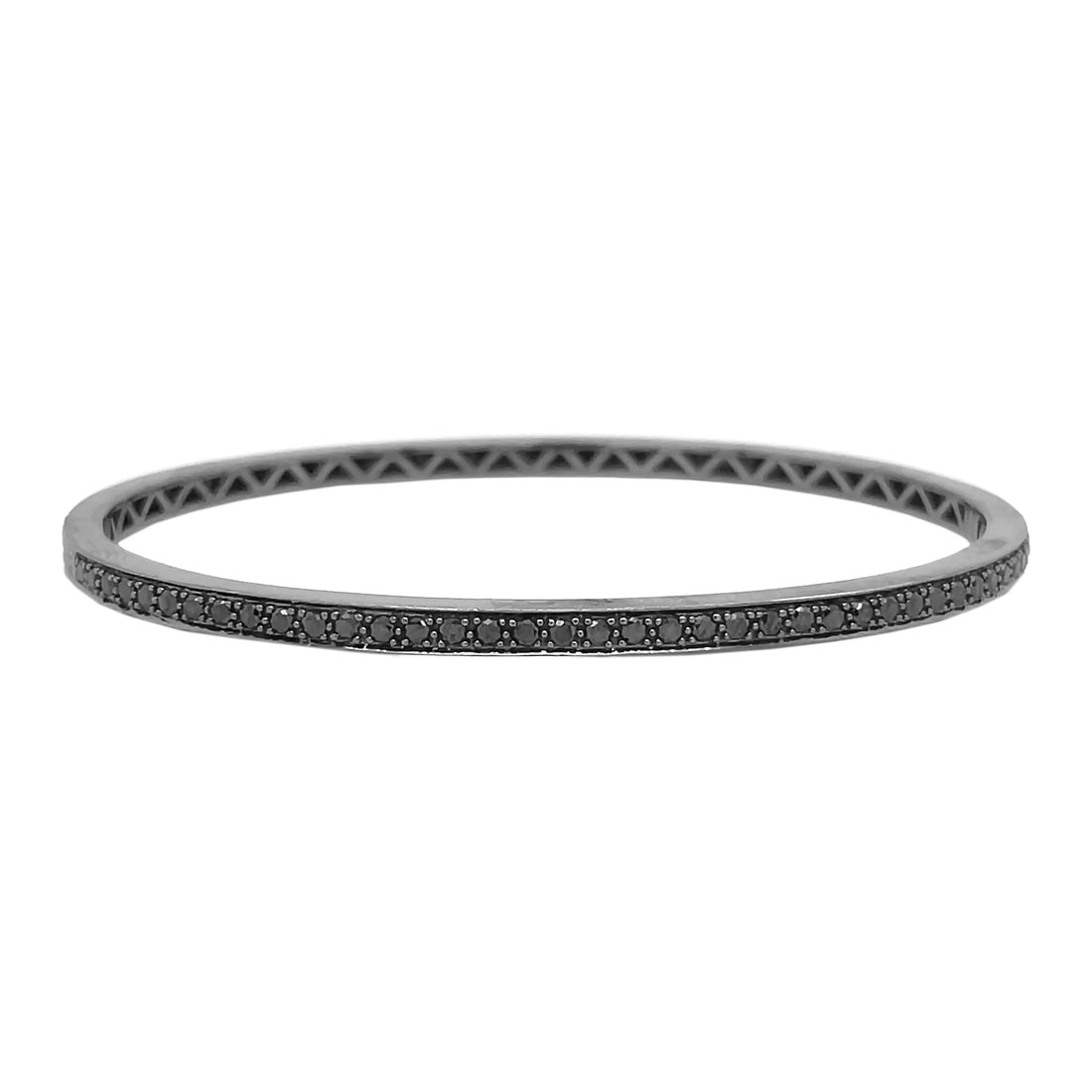 18kt Black Gold And Black Diamond Band