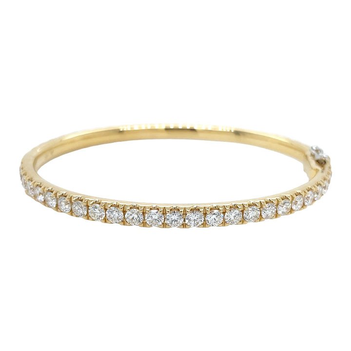 18kt Yellow Gold Diamond Bangle