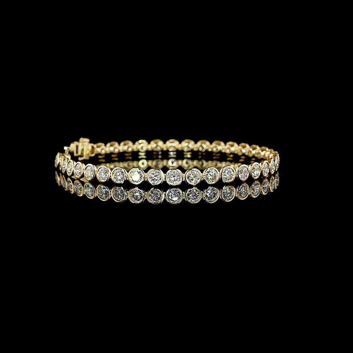 14kt Yellow Gold Lab Diamond Tennis Bracelet