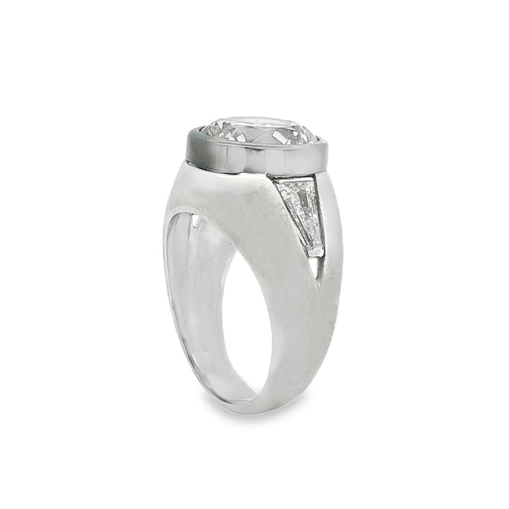 Platinum And 14kt White Gold GIA Certified Diamond Ring