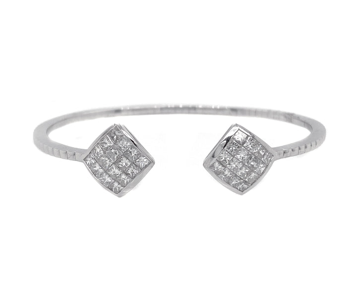 18kt White Gold Diamond Bangle
