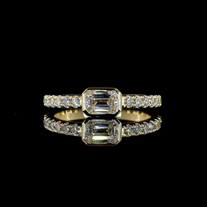 14kt Yellow Gold Lab Diamond Ring