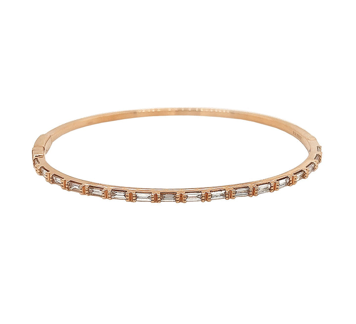 18kt Rose Gold Diamond Bangle