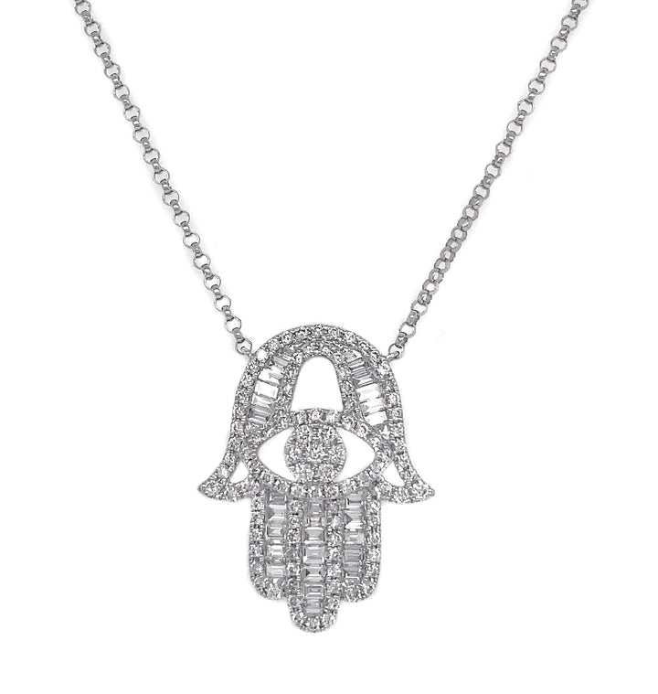 18kt White Gold Diamond Pendant