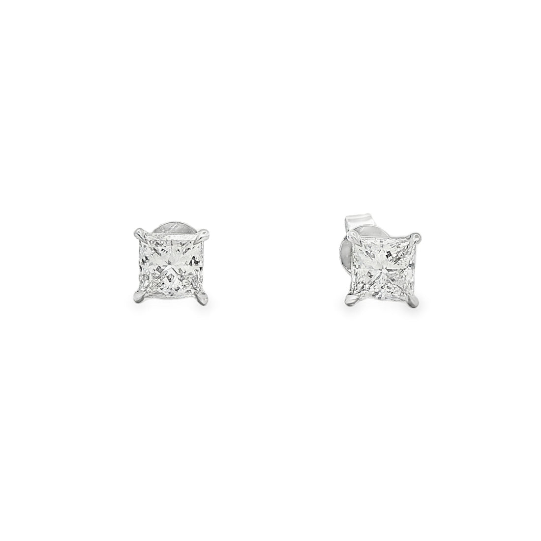 14kt White Gold Lab Diamond Studs
