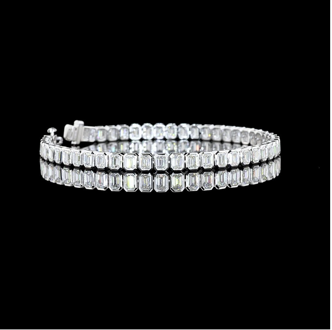 14kt White Gold Lab Diamond Tennis Bracelet
