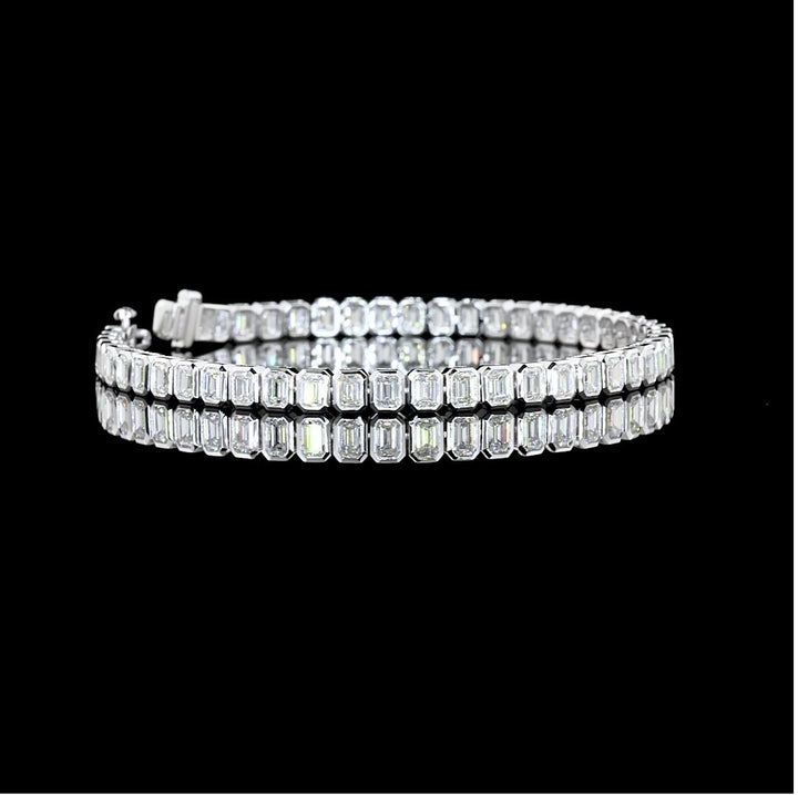 14kt White Gold Lab Diamond Tennis Bracelet