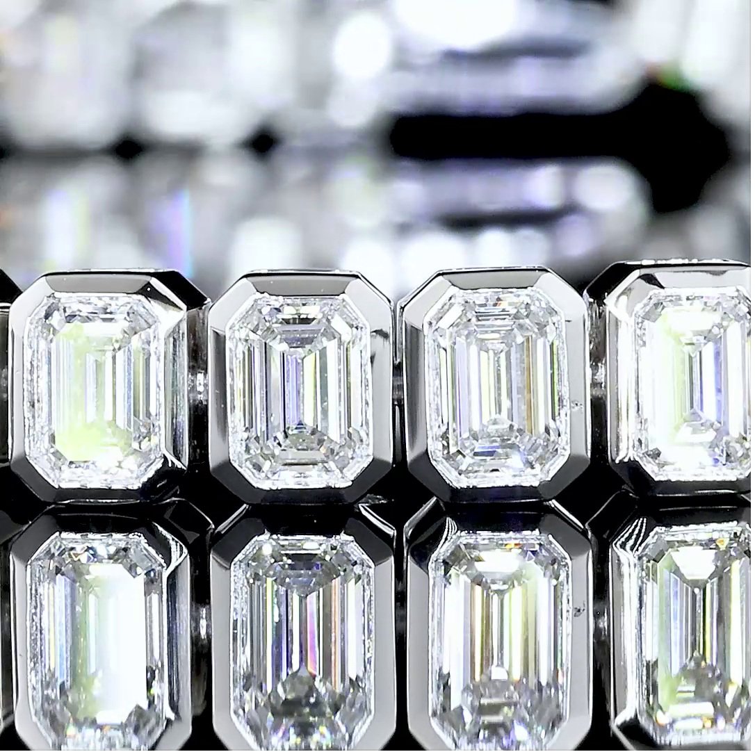 14kt White Gold Lab Diamond Tennis Bracelet