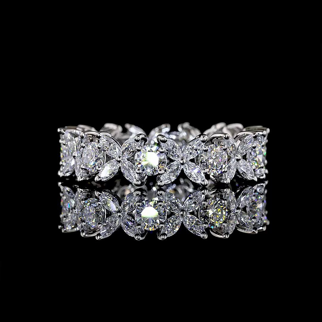 Platinum Lab Diamond Eternity Band