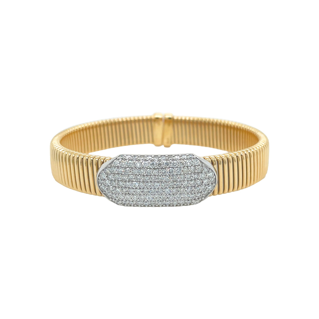 18kt Yellow Gold Diamond Bangle