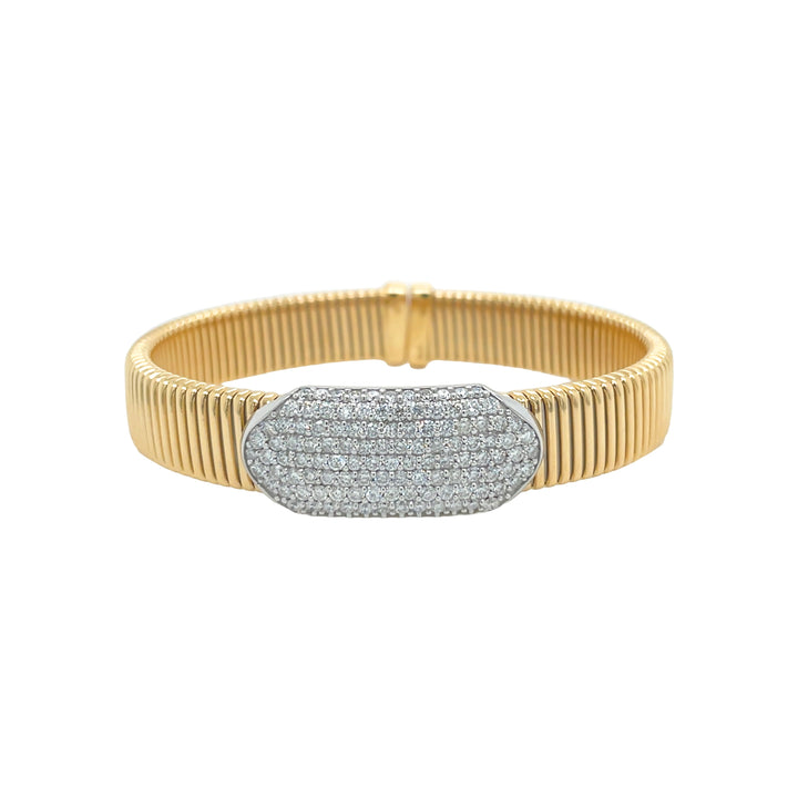 18kt Yellow Gold Diamond Bangle