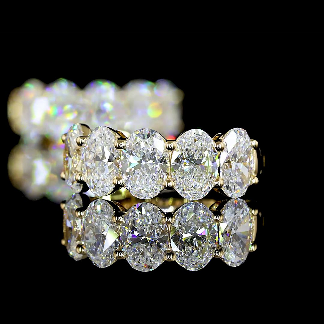 14kt Yellow Gold Lab Diamond Huggie Earrings