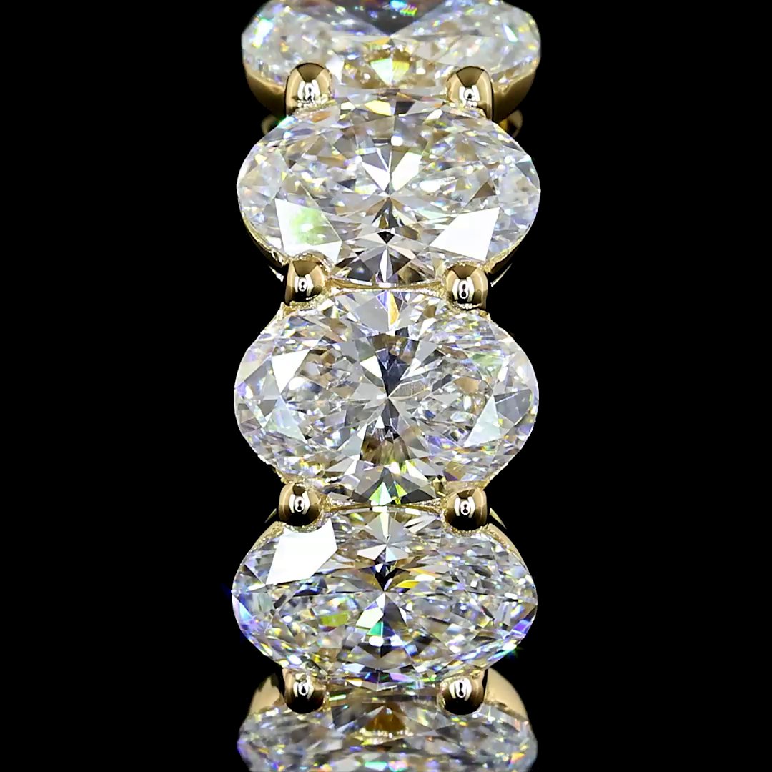 14kt Yellow Gold Lab Diamond Huggie Earrings