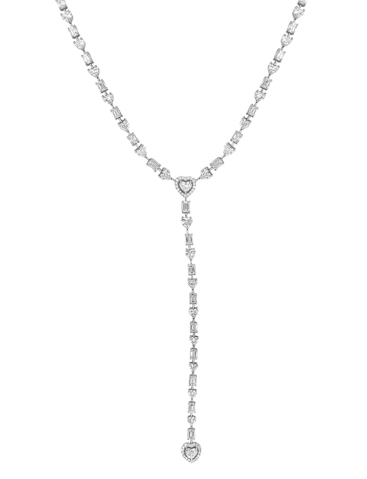 18kt White Gold Diamond Necklace