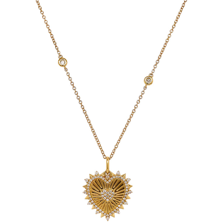 18kt Yellow Gold Diamond Pendant