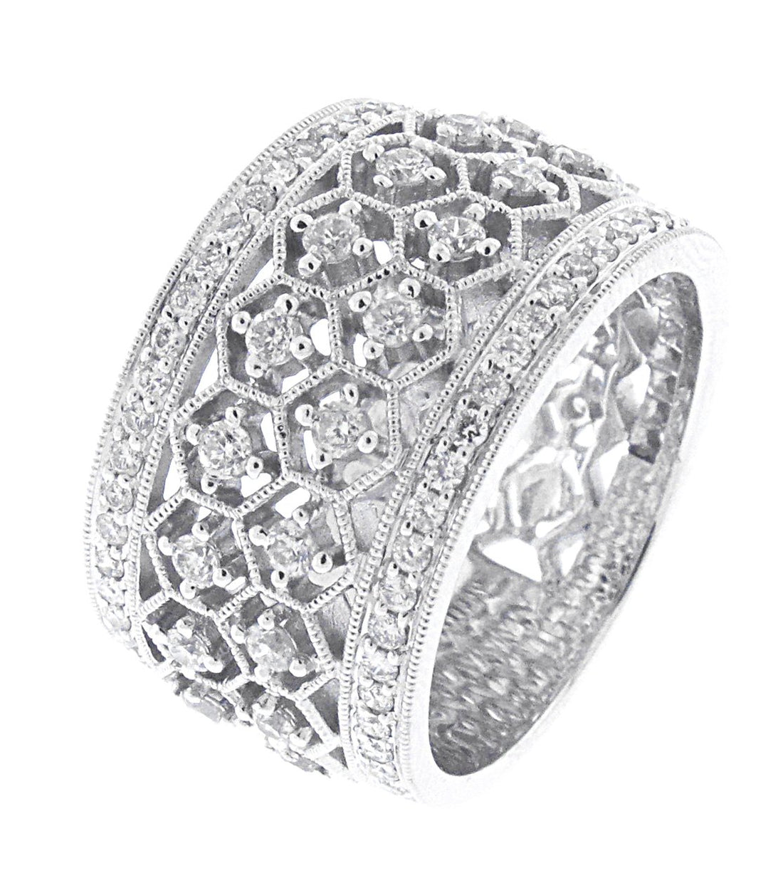 18kt White Gold Diamond Band