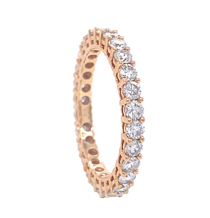 18kt Rose Gold Diamond Band