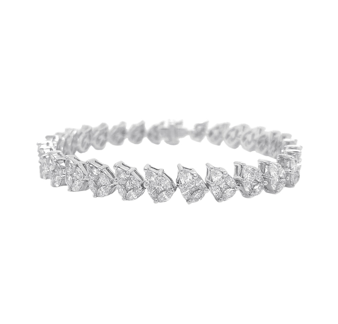 18kt White Gold Diamond Bracelet
