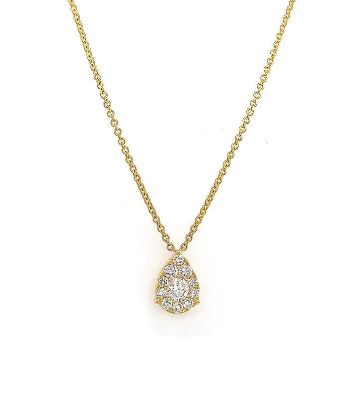 18kt Yellow Gold Diamond Necklace