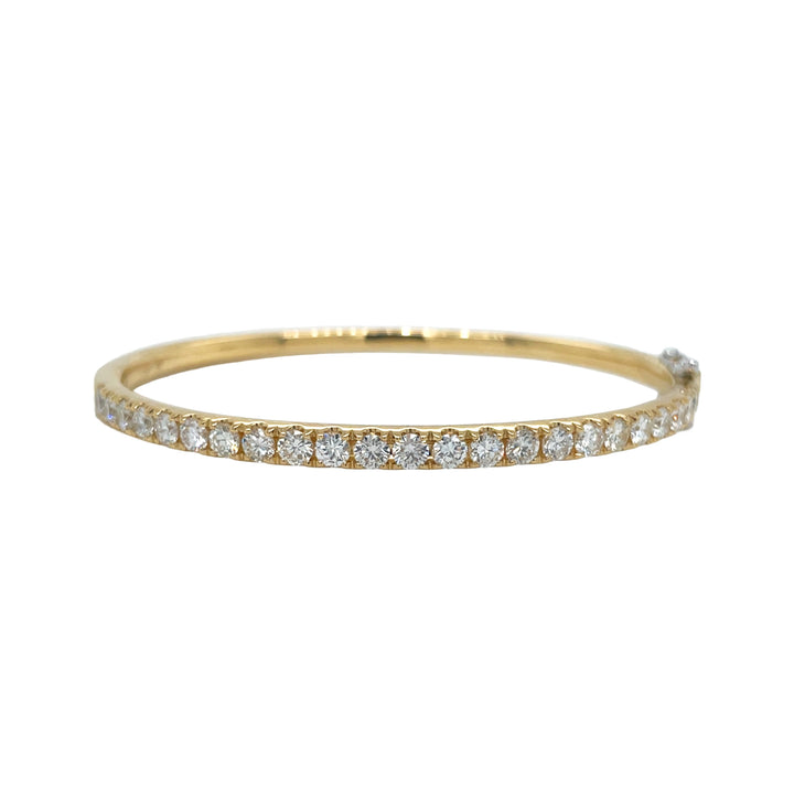18kt Yellow and White Gold Diamond Bangle