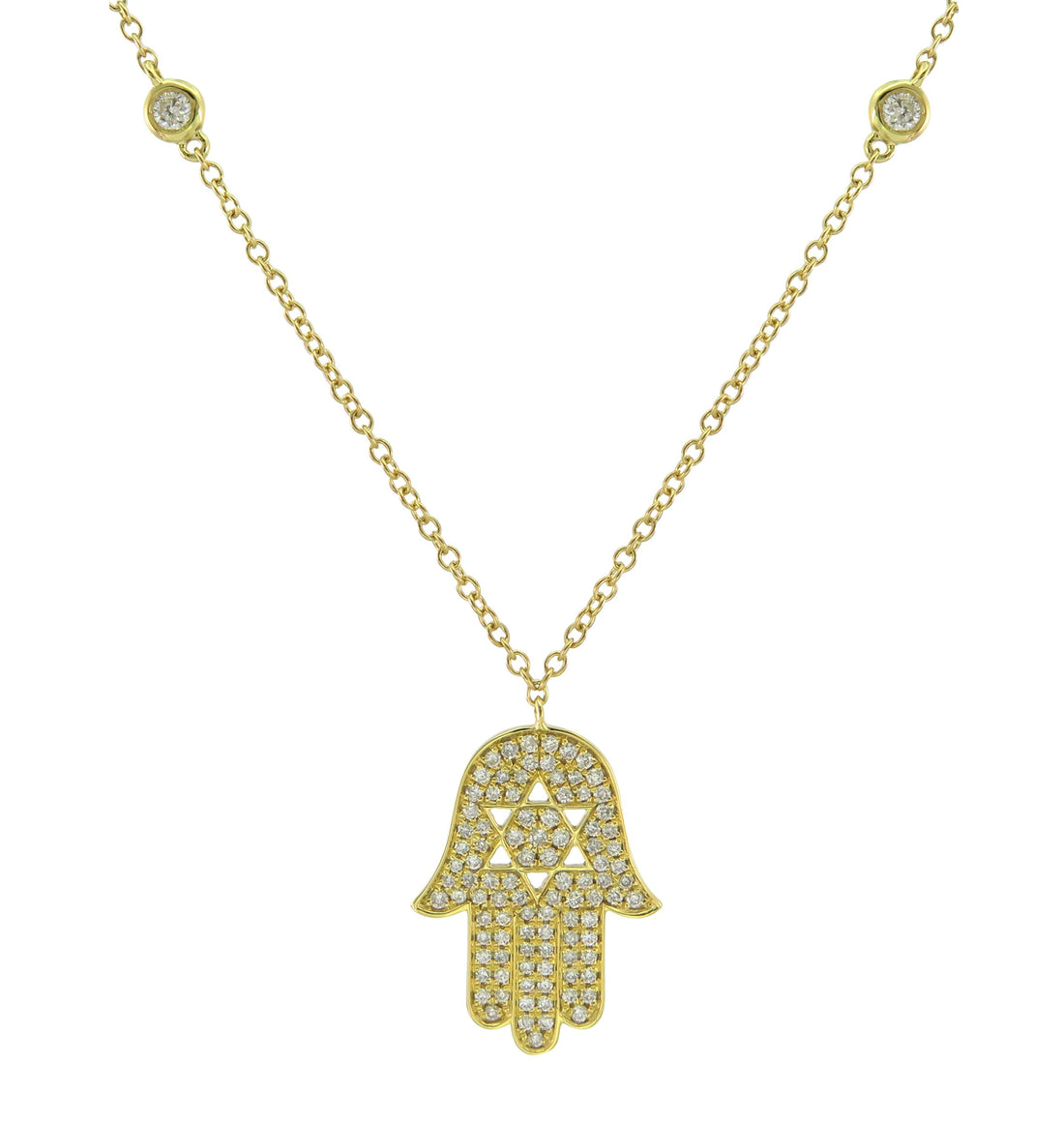 18kt Yellow Gold Diamond Pendant