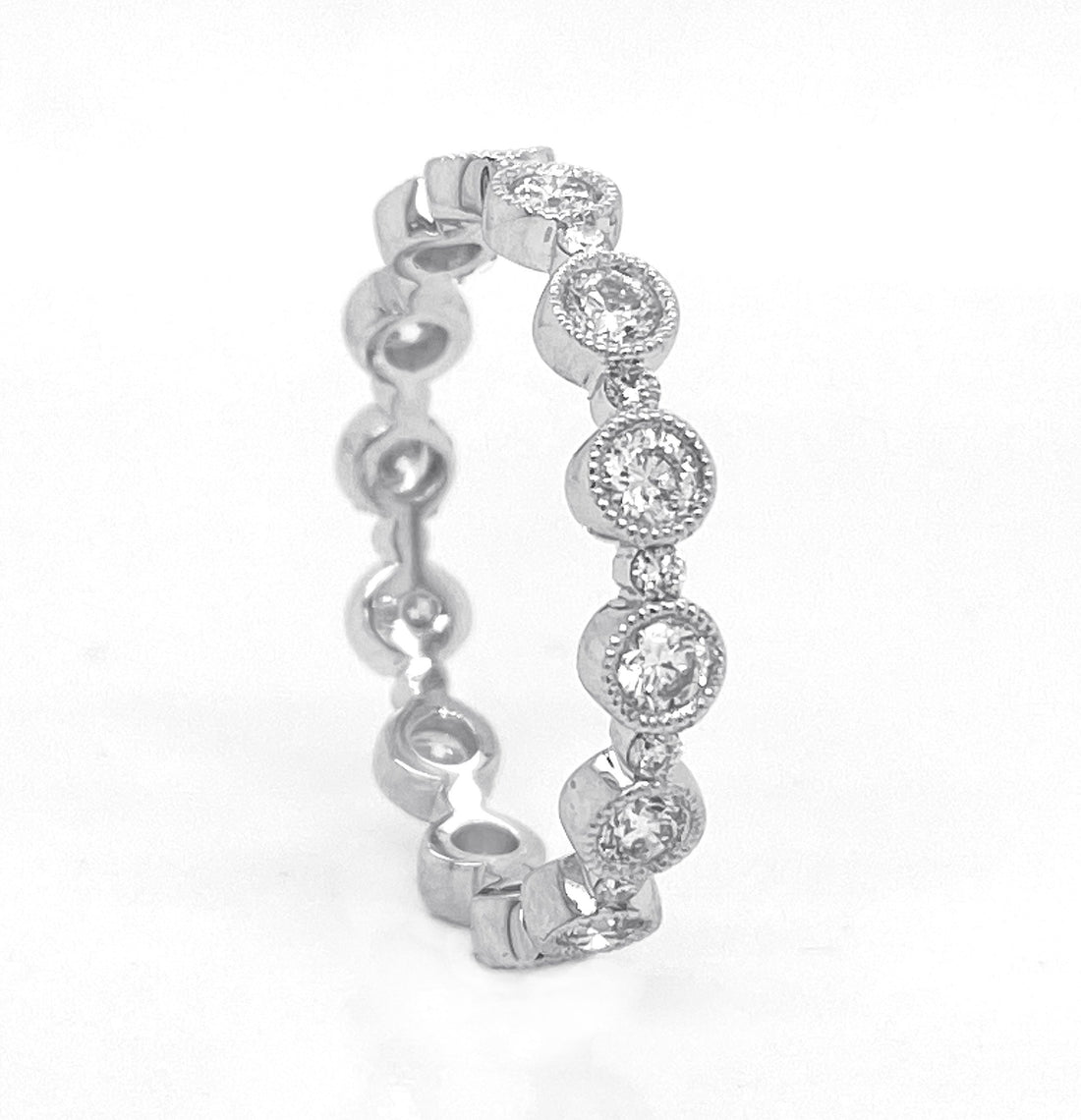 18kt White Gold Diamond Eternity Band