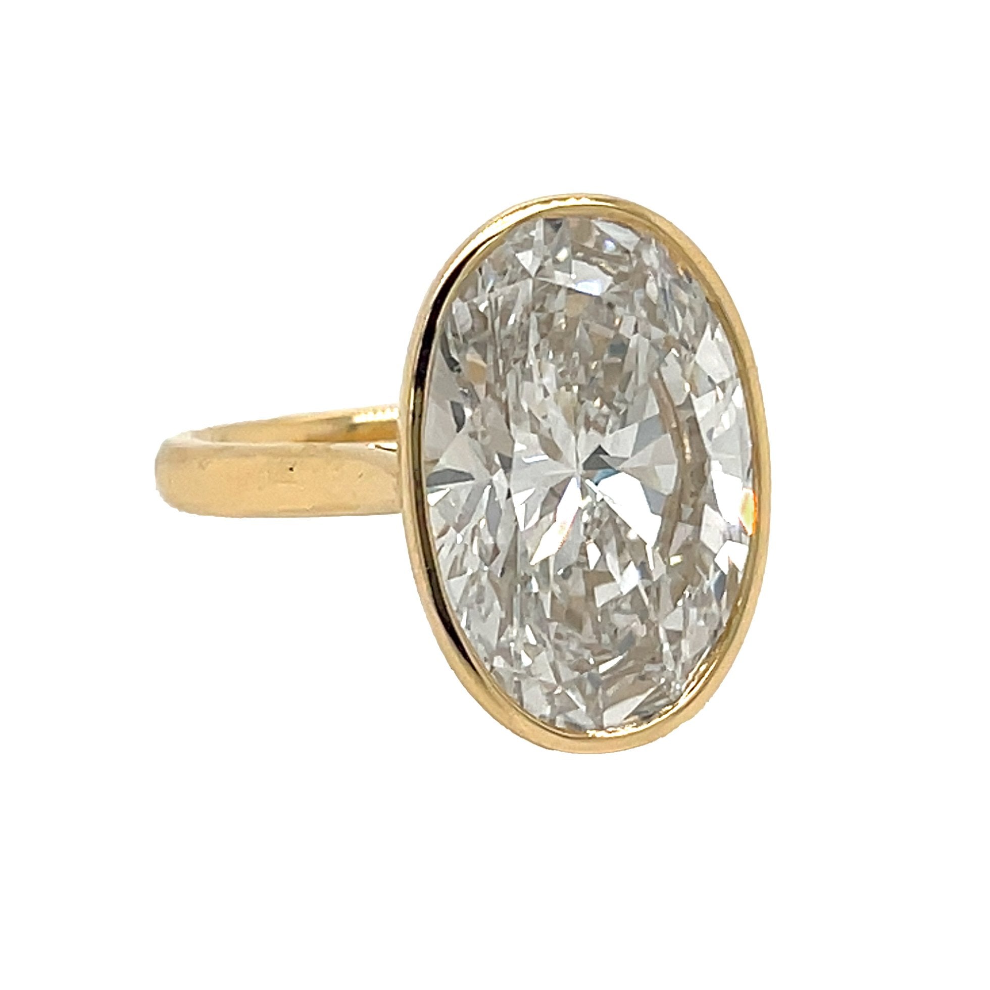 14kt Yellow Gold Lab Diamond Ring