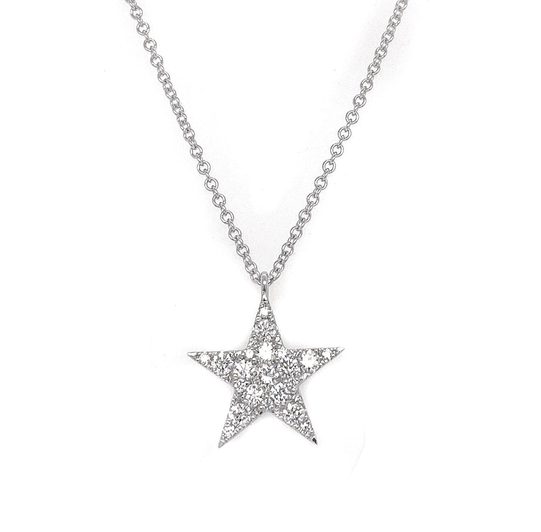 18kt White Gold Diamond Pendant