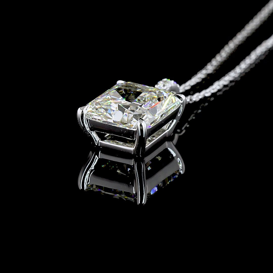 14kt White Gold Lab Diamond Pendant