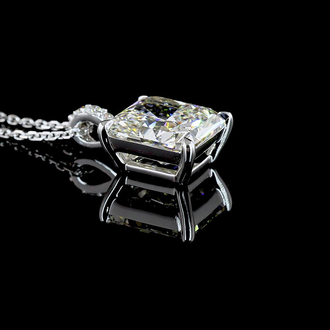 14kt White Gold Lab Diamond Pendant