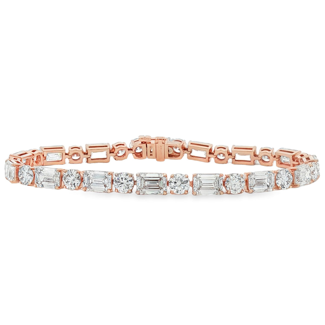 14kt Rose Gold Lab Diamond Tennis Bracelet