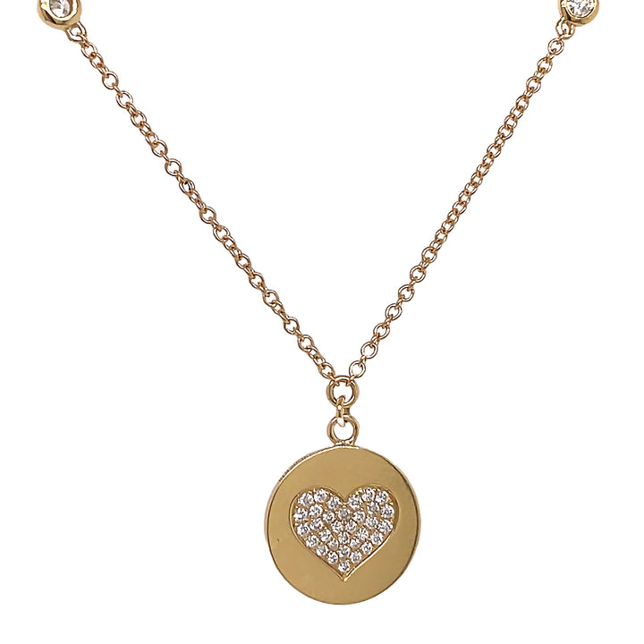 18kt Yellow Gold Diamond Pendant