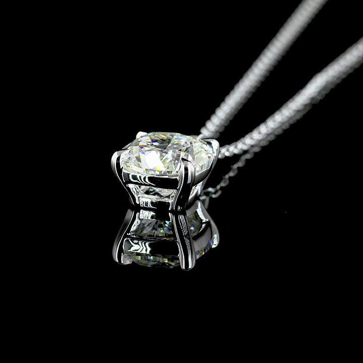 14kt White Gold Lab Diamond Pendant