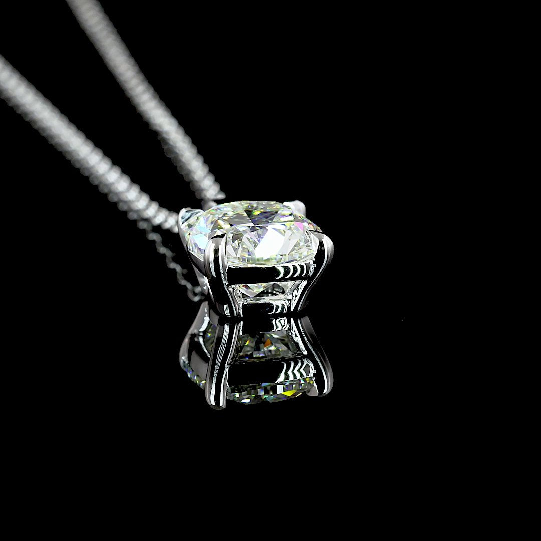 14kt White Gold Lab Diamond Pendant