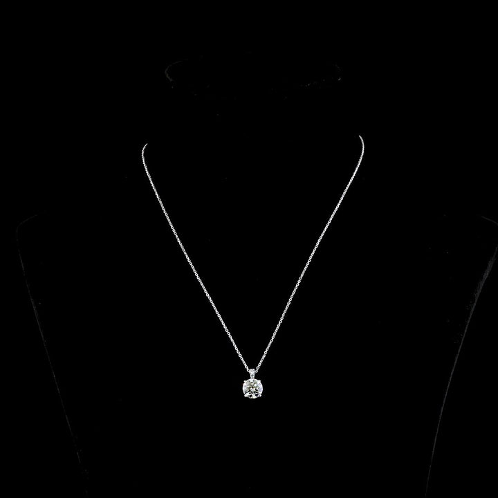14kt White Gold Lab Diamond Pendant