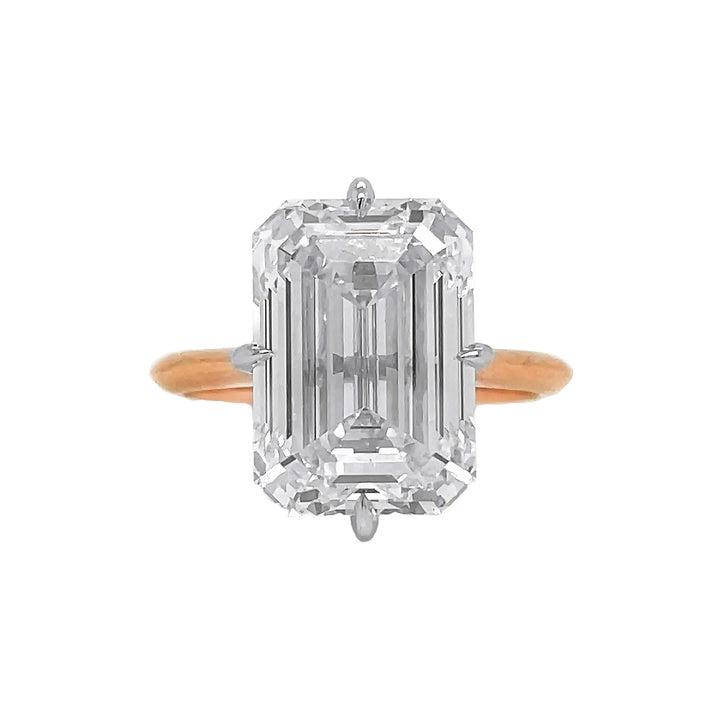 14kt Rose and White Gold Lab Diamond Ring