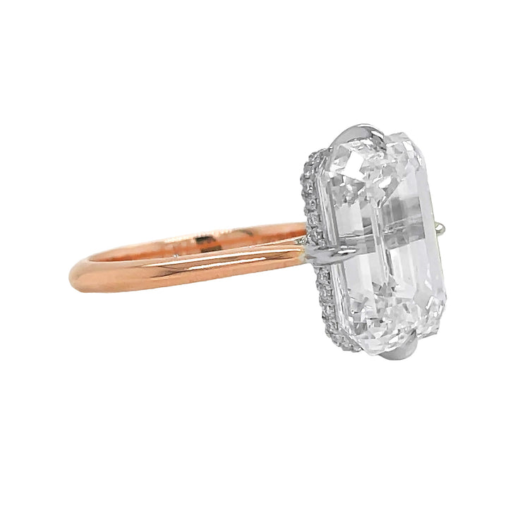 14kt Rose and White Gold Lab Diamond Ring