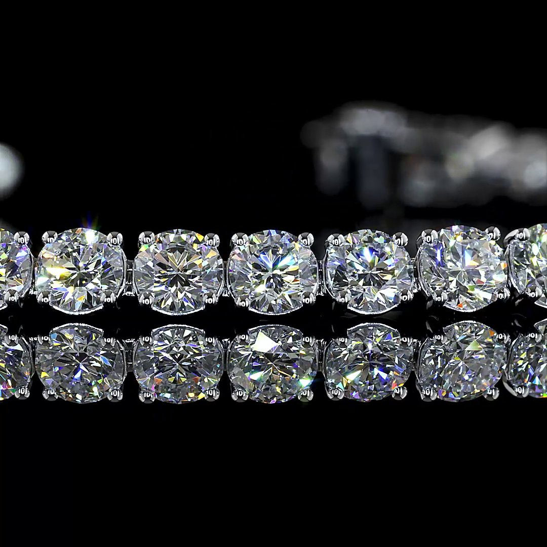 14kt White Gold Lab Diamond Tennis Bracelet