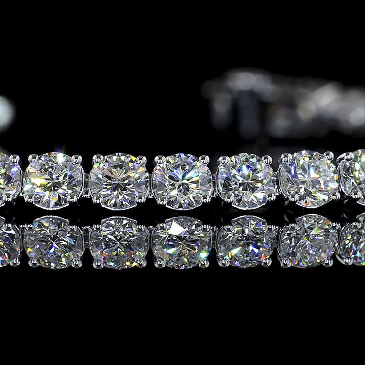 14kt White Gold Lab Diamond Tennis Bracelet