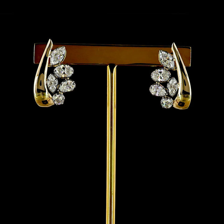 14kt Yellow Gold Lab Diamond Earrings