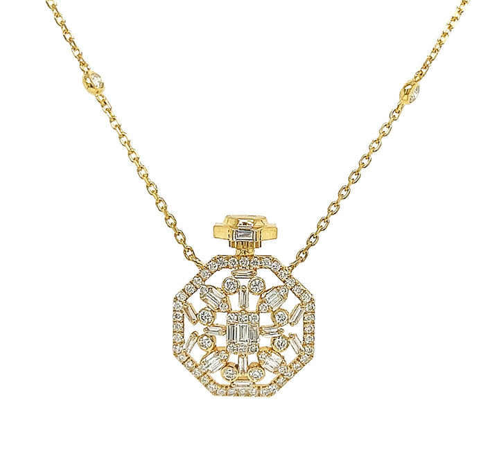 18kt Yellow Gold Diamond Pendant