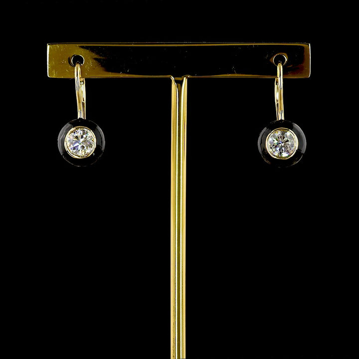 14kt Yellow Gold Lab Diamond Earrings