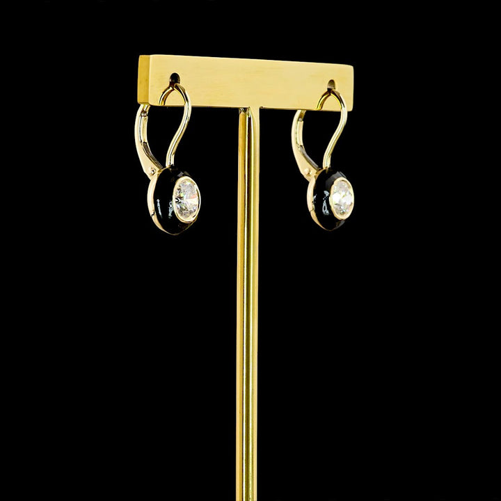 14kt Yellow Gold Lab Diamond Earrings