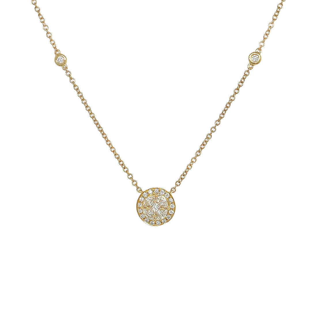 18kt Yellow Gold Diamond Pendant